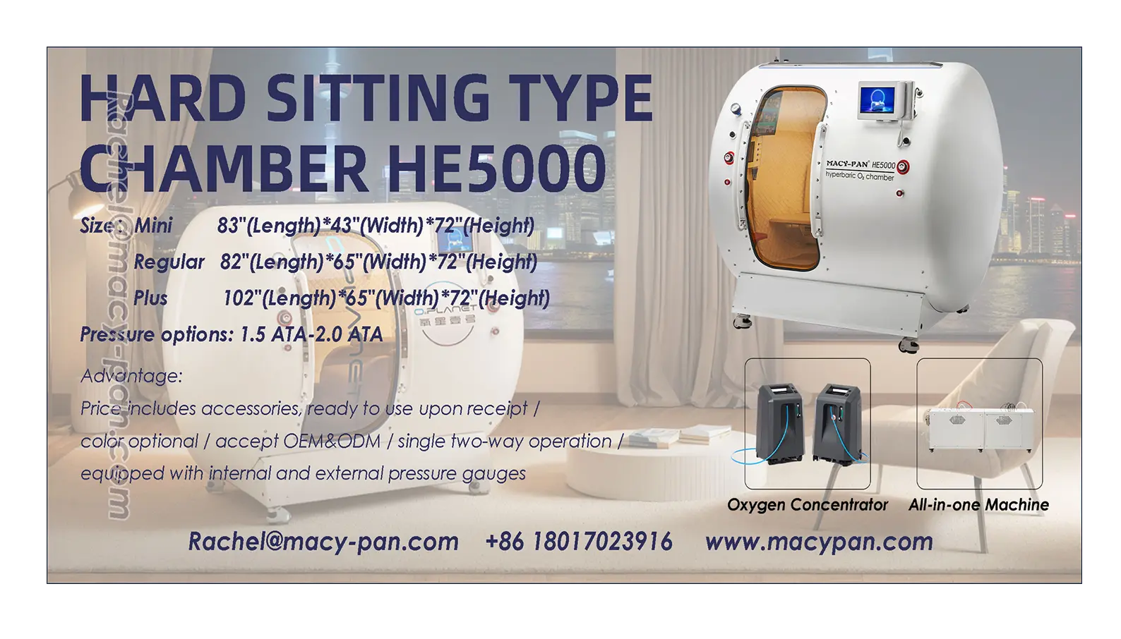 he5000 macypan hbot chamber